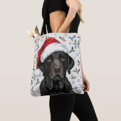 Zwarte lab  tote bag (Dichtbij)