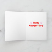 Zwarte Lab Valentijnkaart Feestdagen Kaart (Binnen)