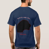 Zwarte labinkt. T-shirt OntwerpLogo (Achterkant)