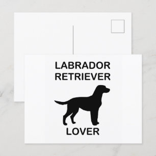 zwarte labliefhebber briefkaart