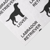 zwarte labliefhebber tissuepapier (Detail)