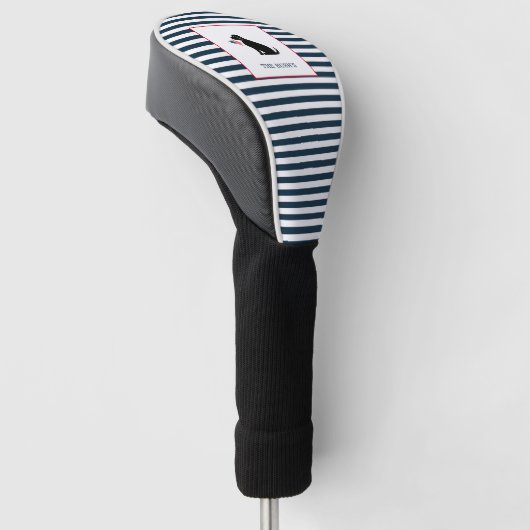 Zwarte LaboratoriumAmerikaanse vlag Persoonlijke f Golfheadcover (Schuin)