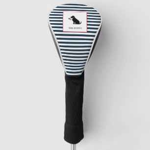 Zwarte LaboratoriumAmerikaanse vlag Persoonlijke f Golfheadcover