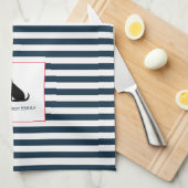 Zwarte LaboratoriumAmerikaanse vlag Persoonlijke f Theedoek (Quarter Fold)