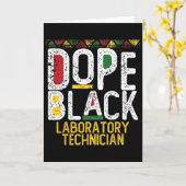 Zwarte laboratoriumtechnicus drugs Zwarte Geschied Kaart (Gele Bloem)