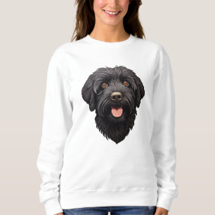 Zwarte labradoodle hond trui