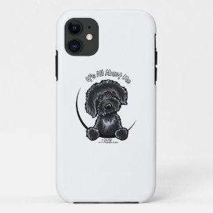 Zwarte Labradoodle IAAM iPhone 11 Hoesje