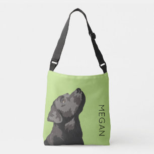 Zwarte labrador Aangepaste draagtas voor kruisinge