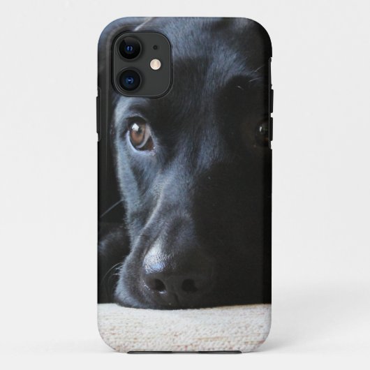 Zwarte Labrador Case-Mate iPhone Case (Achterkant)