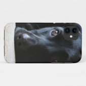 Zwarte Labrador Case-Mate iPhone Case (Achterkant (horizontaal))