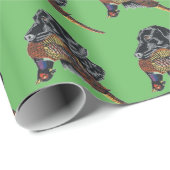 "ZWARTE LABRADOR EN ZWANGER" CADEAUPAPIER (Rol Hoek)