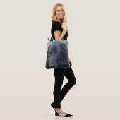 Zwarte Labrador Expressieve Ogen Hond Art Tote Bag (Op model)
