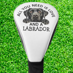 Zwarte Labrador Golfheadcover