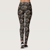Zwarte Labrador Halloween Griezelen Leggings (Achterkant)