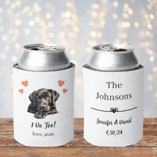 Zwarte Labrador Hond Huwelijk Blikkoeler Blikjeskoeler
