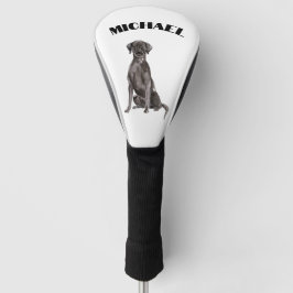 Zwarte Labrador hond persoonlijk Golfheadcover