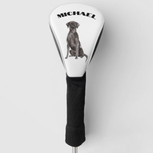 Zwarte Labrador hond persoonlijk Golfheadcover