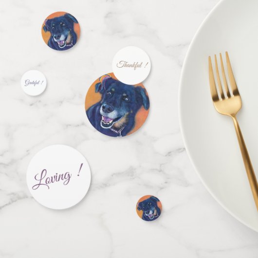 Zwarte Labrador hond verjaardag Confetti (Groep)