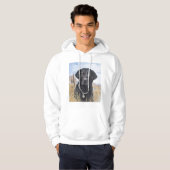ZWARTE LABRADOR HOODIE (Voorkant volledig)