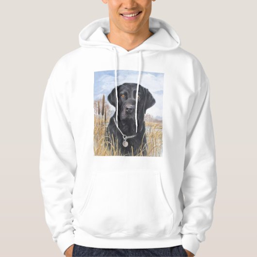 ZWARTE LABRADOR HOODIE (Voorkant)