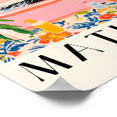 Zwarte labrador in bad, leuke badkamer Poster, Poster (Hoek)