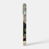 Zwarte labrador in de winter iPhone 15 case (Linkerkant)