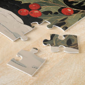 Zwarte labrador in de winter legpuzzel (Zijkant)