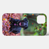 Zwarte labrador in valkelingen Case-Mate iPhone case (Achterkant (horizontaal))