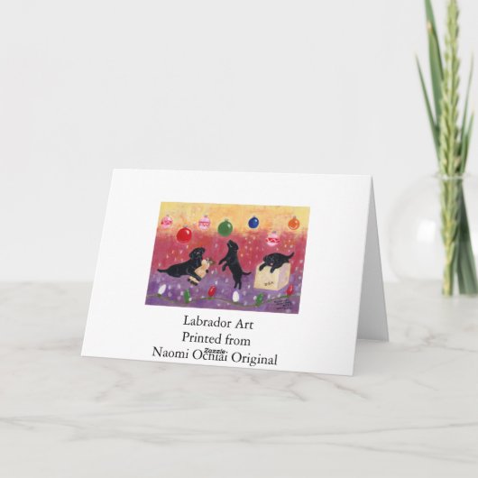 Zwarte Labrador Kaarten (Achterkant)