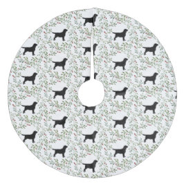 Zwarte labrador - Kerstfeestdag - Dog Black Lab Fleece Kerstboom Rok