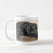Zwarte labrador koffiemok (Links)