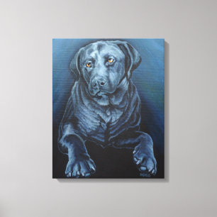 Zwarte Labrador Kunstprint Engelse Retriever Print