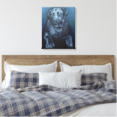 Zwarte Labrador Kunstprint Engelse Retriever Print (Insitu (Slaapkamer))