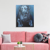 Zwarte Labrador Kunstprint Engelse Retriever Print (Insitu (Woonkamer))