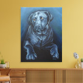 Zwarte Labrador Kunstprint Engelse Retriever Print (Insitu (Woonkamer))