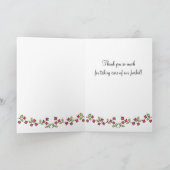 Zwarte labrador lachend bedankkaart (Binnen)