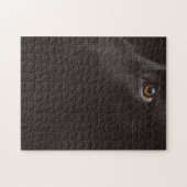 zwarte labrador legpuzzel (Horizontaal)
