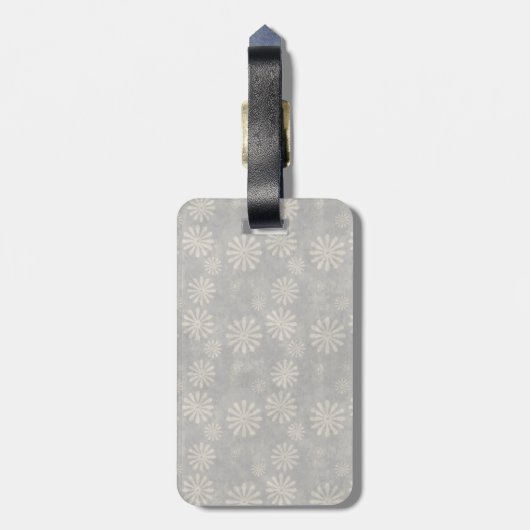 Zwarte labrador met bot op nose 2 bagagelabel (Achterkant verticaal)