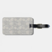 Zwarte labrador met bot op nose 2 bagagelabel (Achterkant horizontaal)