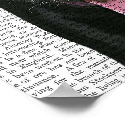 Zwarte labrador met fez poster (Hoek)