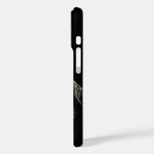 Zwarte Labrador Met Ingewikkelde Goud en Parel Case-Mate iPhone Case (Achterkant / Links)