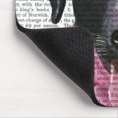 Zwarte labrador met oorsnufjes muismat (Hoek)