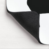 Zwarte labrador met rode kraag muismat (Hoek)