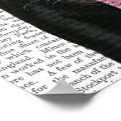 Zwarte labrador met rode smeltkroes poster (Hoek)