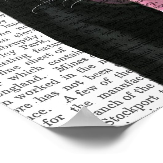 Zwarte labrador met rode smeltkroes poster (Hoek)