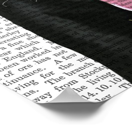 Zwarte labrador met rood Pet Poster (Hoek)