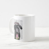 Zwarte labrador met Tiara Koffiemok (Voorkant links)