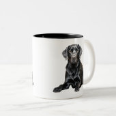 Zwarte Labrador Mok (Voorkant rechts)
