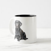 Zwarte Labrador Mok (Voorkant links)