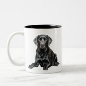 Zwarte Labrador Mok (Links)